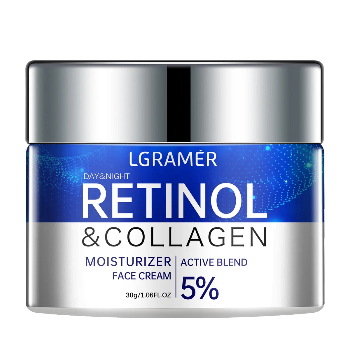 LGRAMER - Retinol Wrinkle Removing Cream With Anti Aging Firming & Lifting Technology Fades Fine Lines While Whitening Moisturizing Brightening